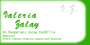 valeria zalay business card